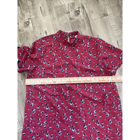 Forever 21 Ribbed Open Shoulder Mini Dress S Red Swing Dress S Old Navy Black - Picture 7 of 12